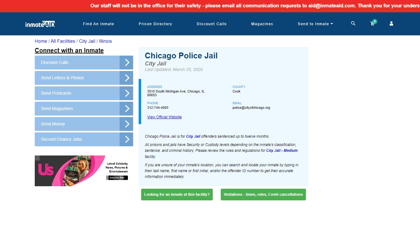 Chicago Police Jail | Inmate Locator